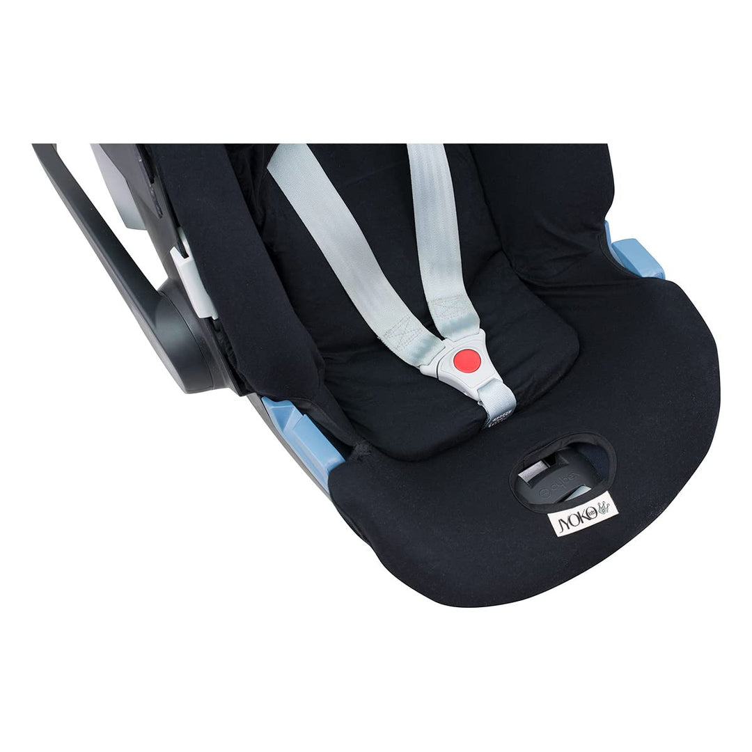 JYOKO KIDS Bezug für Autositz kompatibel mit Cybex Aton Cloud- Q-M-2-4-5, aus Baumwolle (Aton 5, Bla
