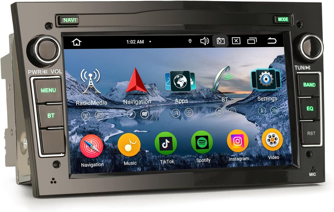 Erisin 8-Kern 4GB+64GB Android 12 Autoradio Bluetooth GPS Navi für Opel Antara Astra H Corsa C/D Mer