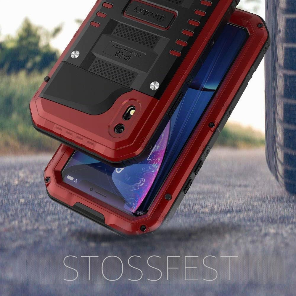Beeasy Hülle Kompatibel mit iPhone XR, Wasserdicht Stossfest Outdoor Handy Case Militärstandard Schu