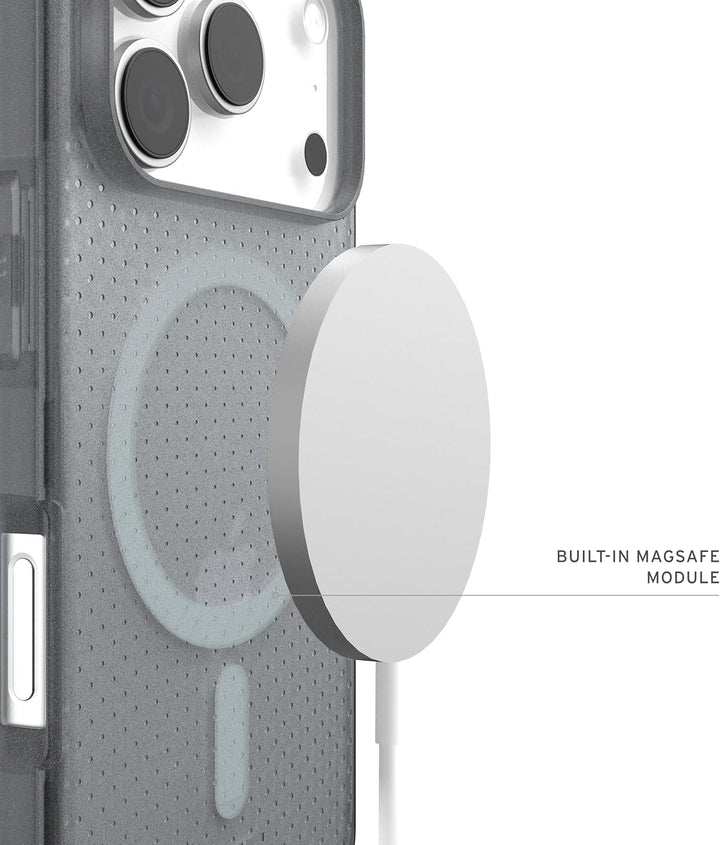 URBAN ARMOR GEAR Dot Case Apple iPhone 17 Pro Hülle (Magnetring, Abgeflachte Ecken, Wireless Chargin