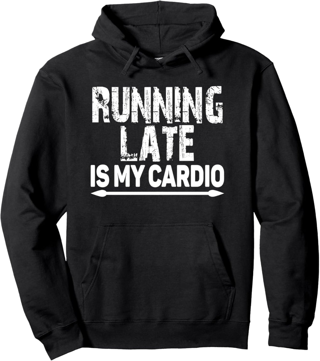 Spät laufen ist mein Cardio - Lustiger Läufer Pullover Hoodie