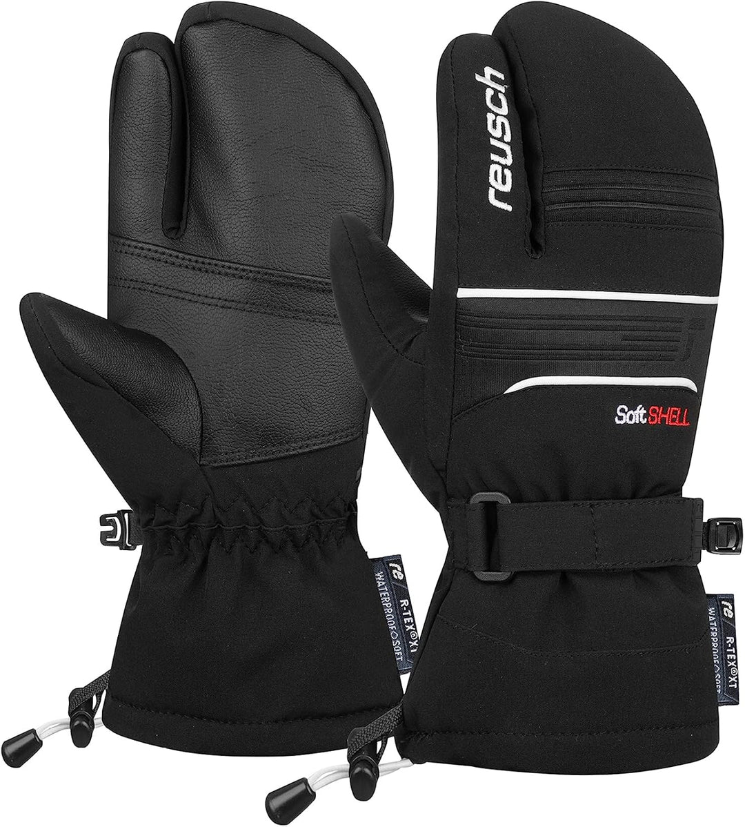 Reusch Unisex Jugend Kondor R-tex Xt Junior Lobster Kinder Handschuhe 3 schwarz-weiss, 3 schwarz-wei