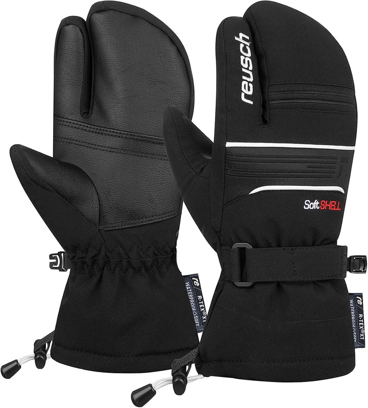 Reusch Unisex Jugend Kondor R-tex Xt Junior Lobster Kinder Handschuhe 3 schwarz-weiss, 3 schwarz-wei