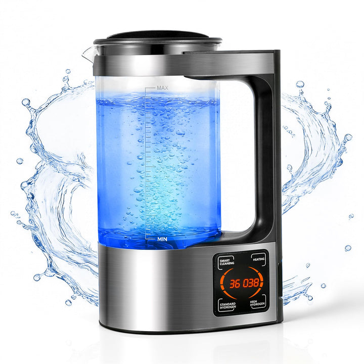 Jradse Wasserstoffgehaltener Wassergenerator, 2 l, tragbar, wasserstoffreich, mit PTC-Heizung, LED-B