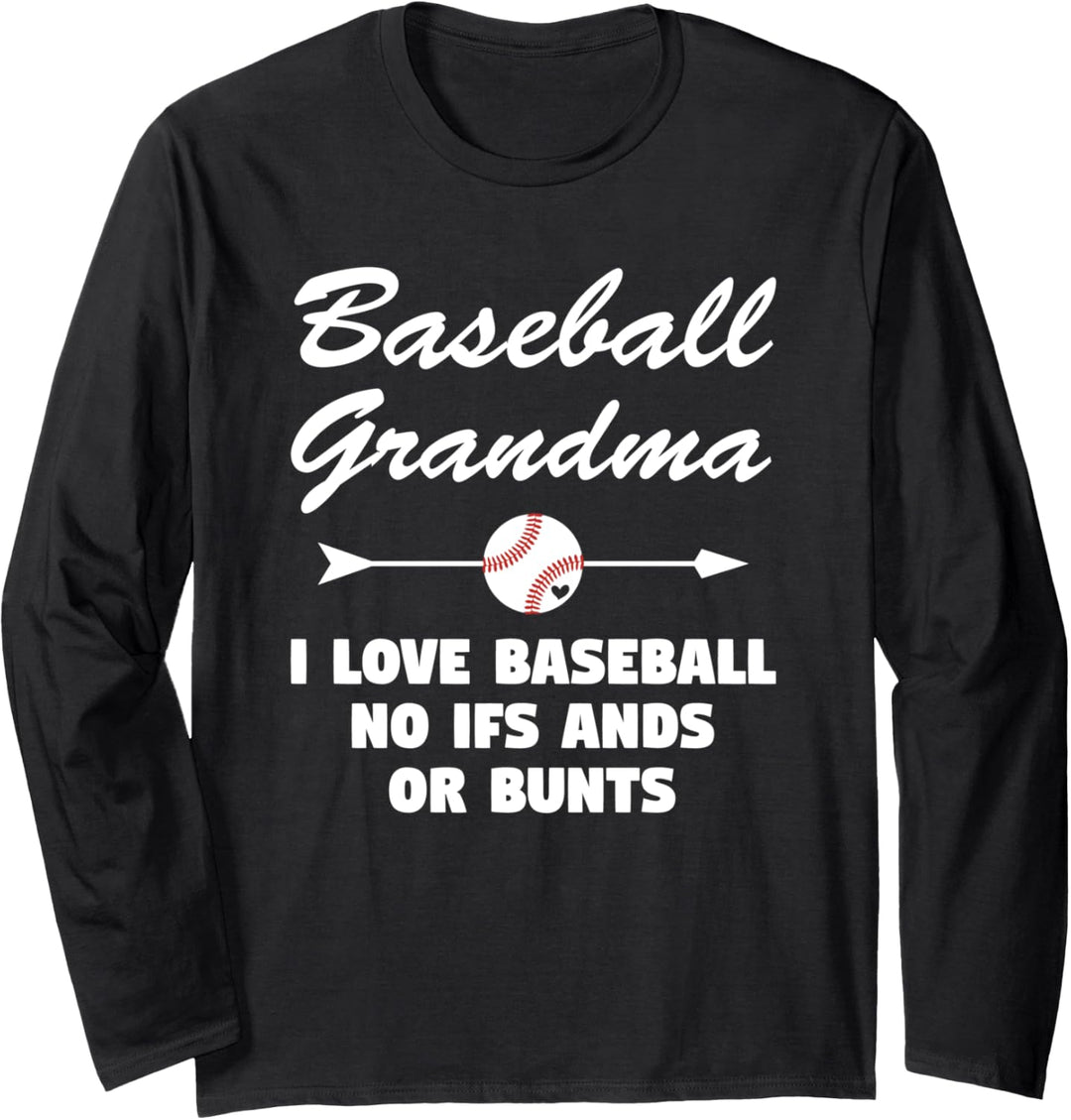 Baseball Oma I Love Baseball Sport Oma Langarmshirt