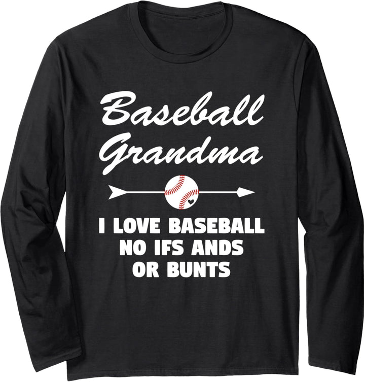Baseball Oma I Love Baseball Sport Oma Langarmshirt