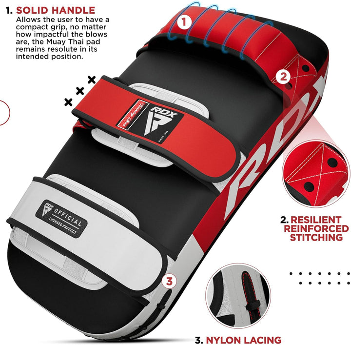 RDX Schlagkissen De Volcan Arm Pad/Schlagkissen Gebogen 1size rot