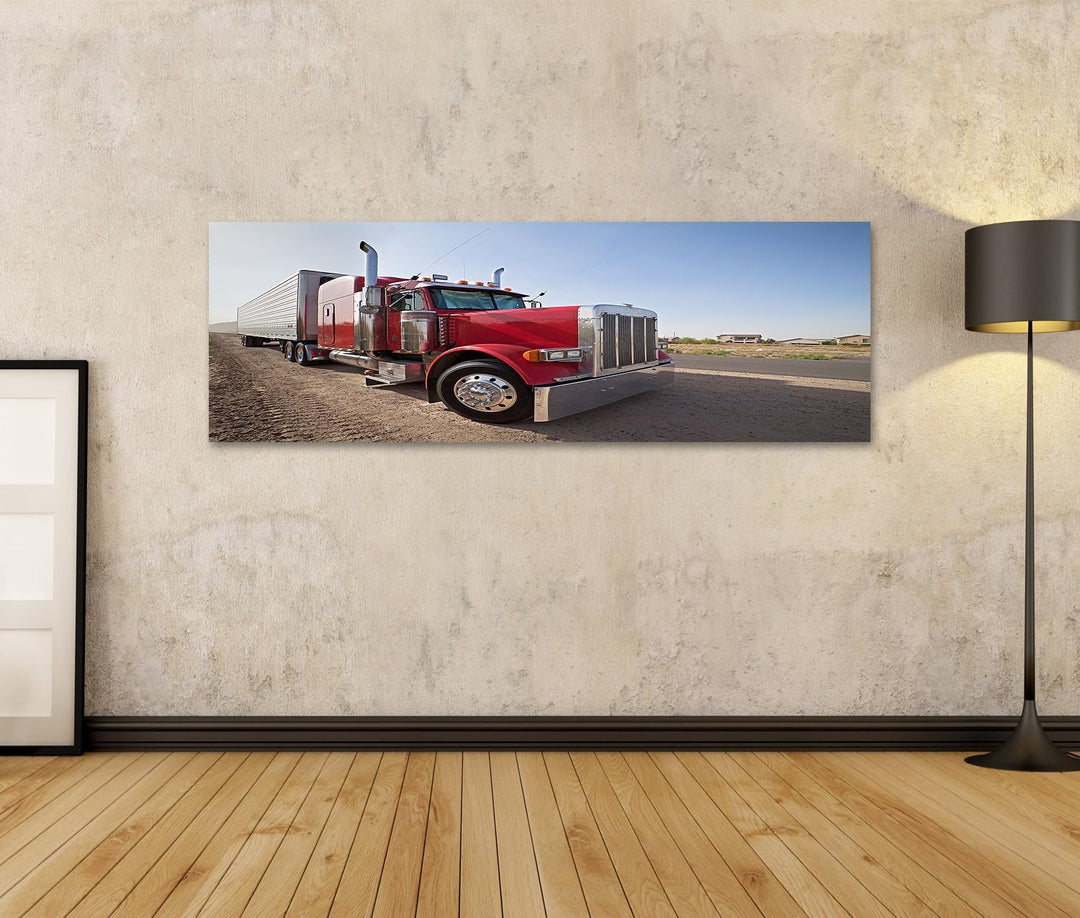islandburner Bild auf Leinwand Us Semi Truck Grosser Lkw Kinderzimmer Bilder Wandbilder Poster Leinw