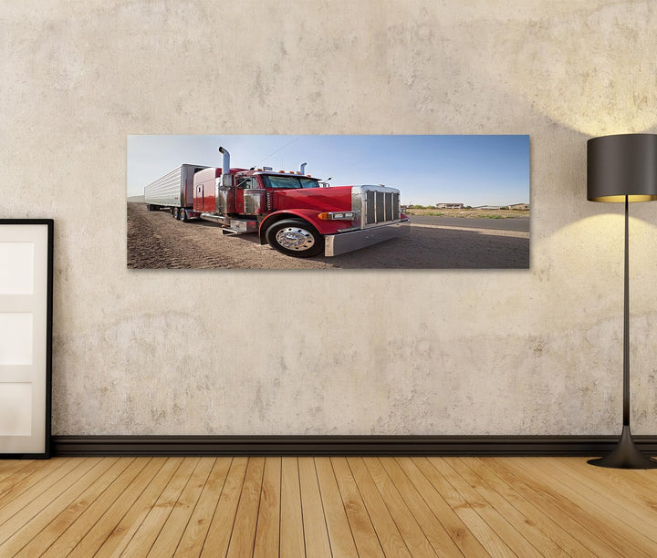 islandburner Bild auf Leinwand Us Semi Truck Grosser Lkw Kinderzimmer Bilder Wandbilder Poster Leinw