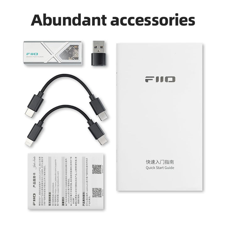 FIIO KA13 Tragbarer DAC mit Kopfhörerverstärker (schwarz), Schwarz