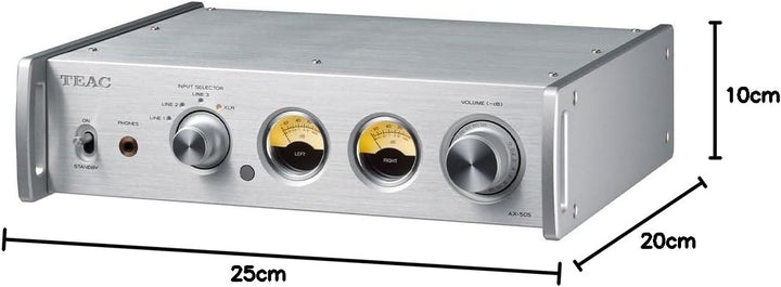 Teac AX-505-S Stereo Vollverstärker (115 Watt je Kanal, Stromsparfunktion, Kopfhörerverstärkerschalt