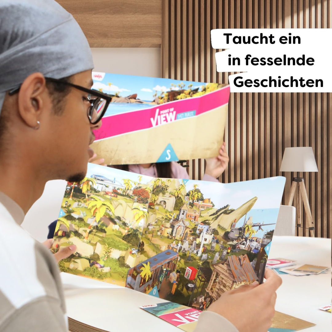HABA Point of View: Lost Places – Kooperatives Detektivspiel ab 10 Jahren – Für 2–8 Spieler – Mit in