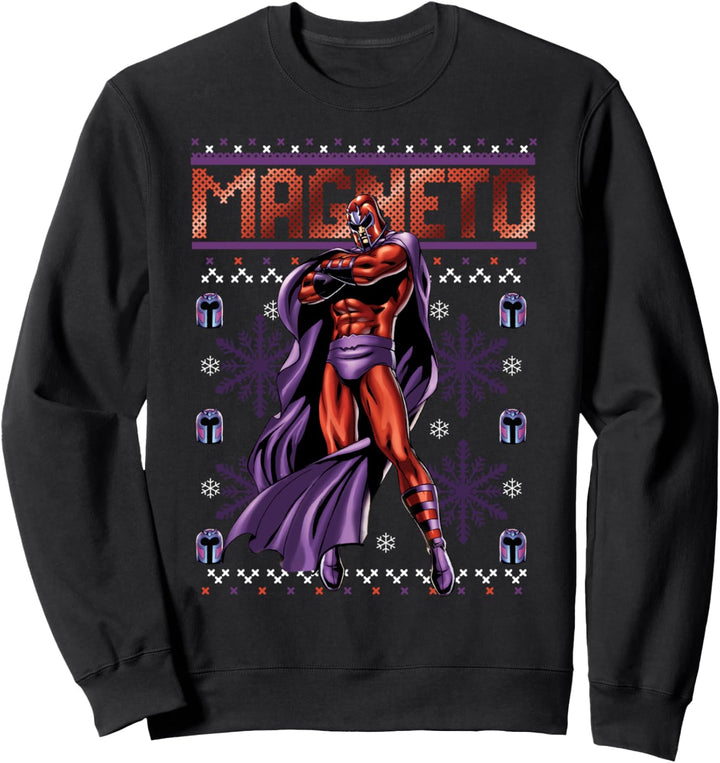 Marvel X-Men Magneto Purple Ugly Sweatshirt