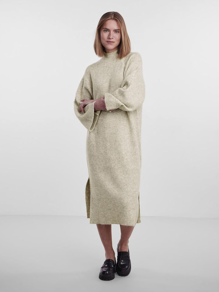 PIECES Female Strickkleid PCJADE S White Pepper, S White Pepper