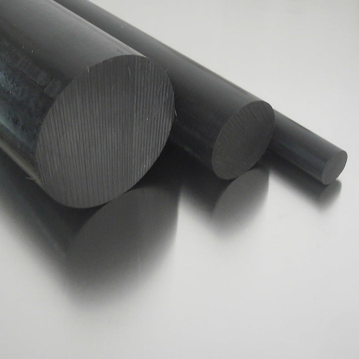 Polyamid PA6 Rundstab schwarz Ø 55 mm - Kunststoffstab in der Länge 800 mm - Polyamid Rundmaterial a