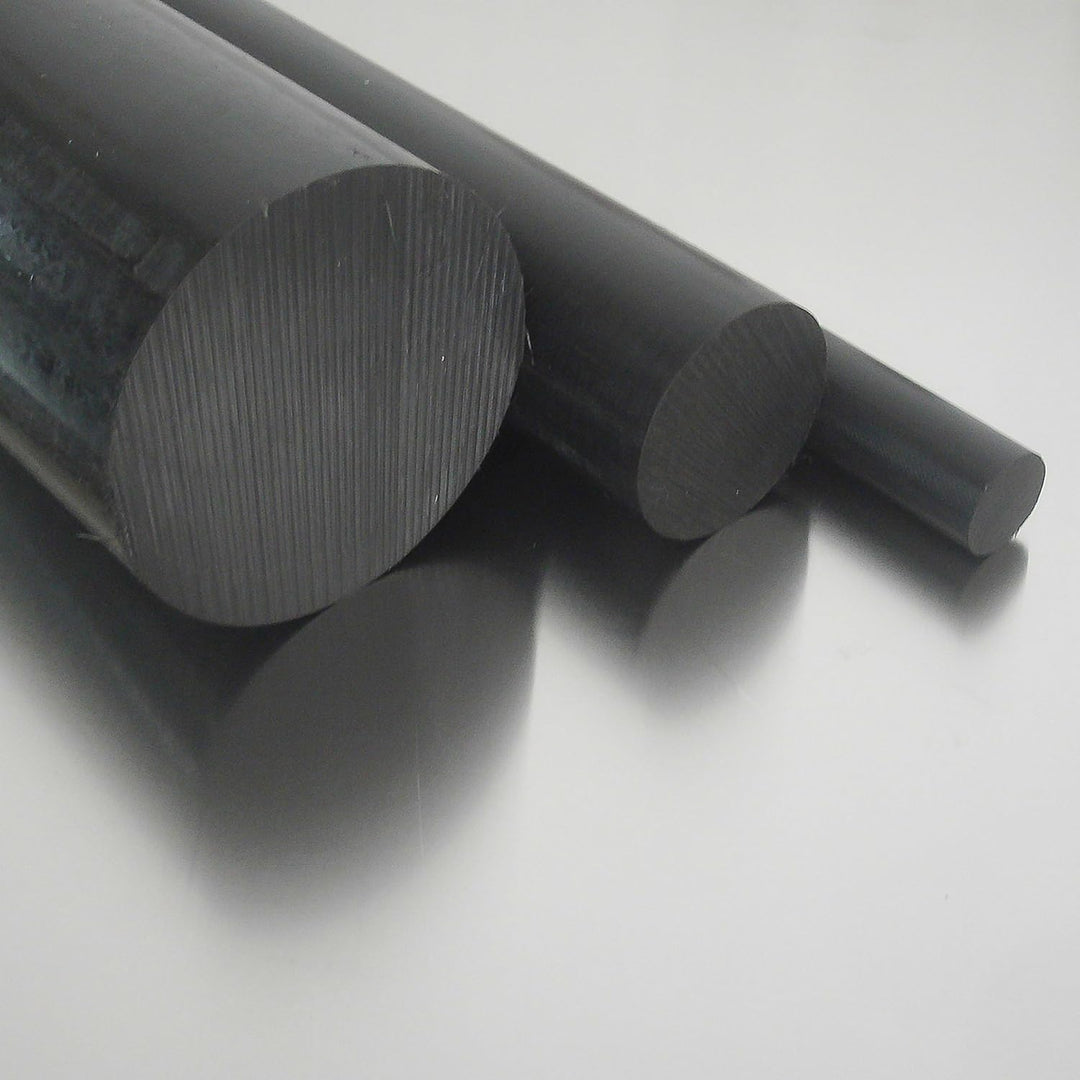 Polyamid PA6 Rundstab schwarz Ø 70 mm - Kunststoffstab in der Länge 400 mm - Polyamid Rundmaterial a