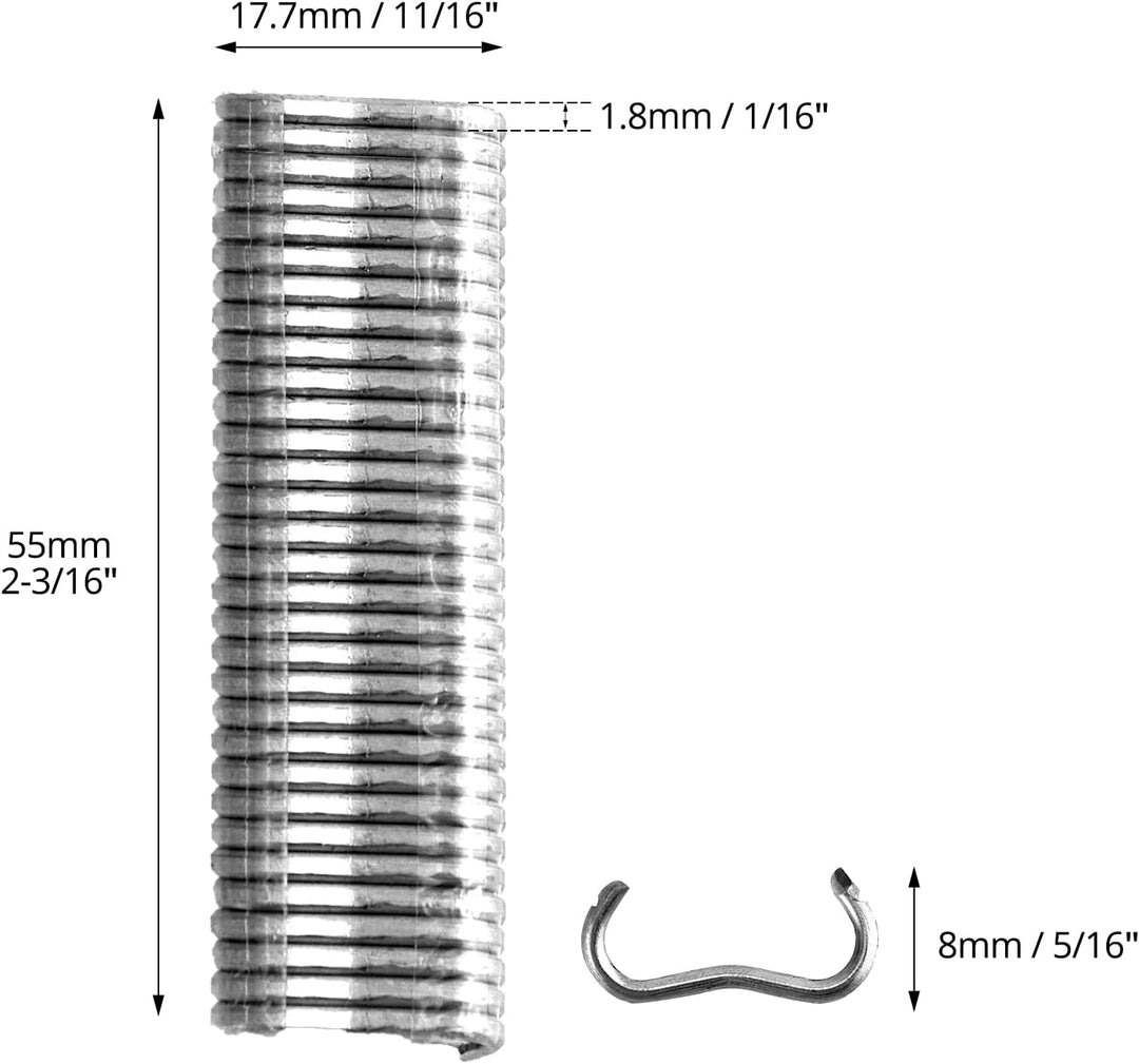 QWORK® 2400 Stück Zange Clips, Hog Ring, Hühnergeflecht, Käfigdraht, Lötverbindung, Schweissen, Repa
