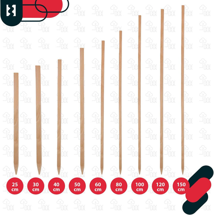KOTARBAU® 20er Set Tomatenstäbe Pflanzstäbe 150 cm Zaunpfahl Holzpfosten Holzpflock angespitzt Pflan