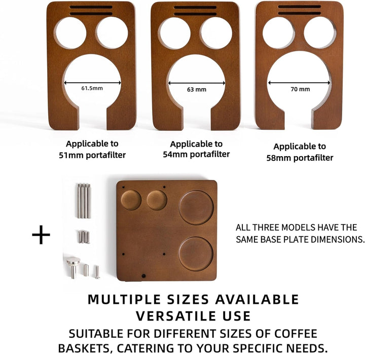 NEOUZA Espresso-Tamper-Organizerstation für 51/53/58 mm Tamper-Verteiler, Siebträger-Halter, Stopfma