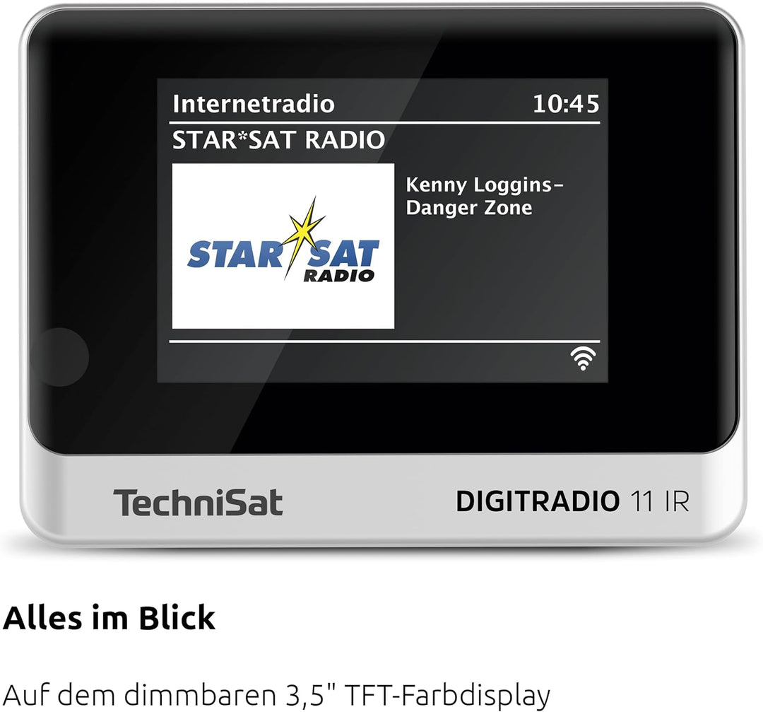 TechniSat DIGITRADIO 11 IR - DAB+ und Internetradio Adapter (WLAN, Farb-Display, Bluetooth, Fernbedi