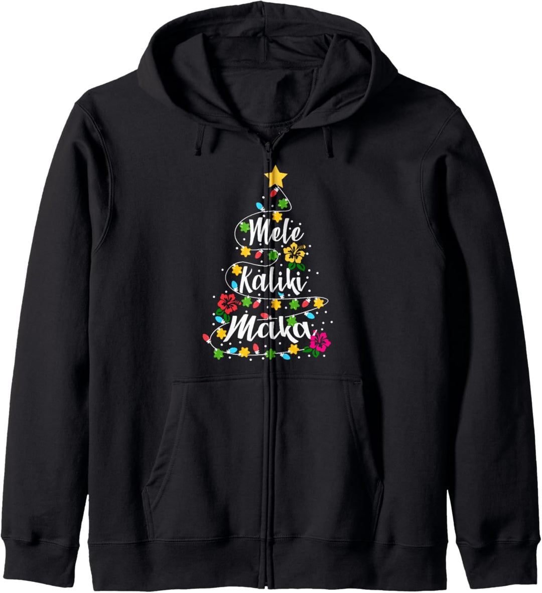 Mele Kalikimaka Hawaii Frohe Weihnachten Weihnachtsbaum Kapuzenjacke