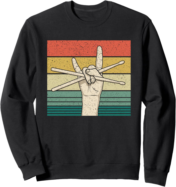 Schlagzeuger Percussionist Drum Player Rock & Roll Geschenk Sweatshirt