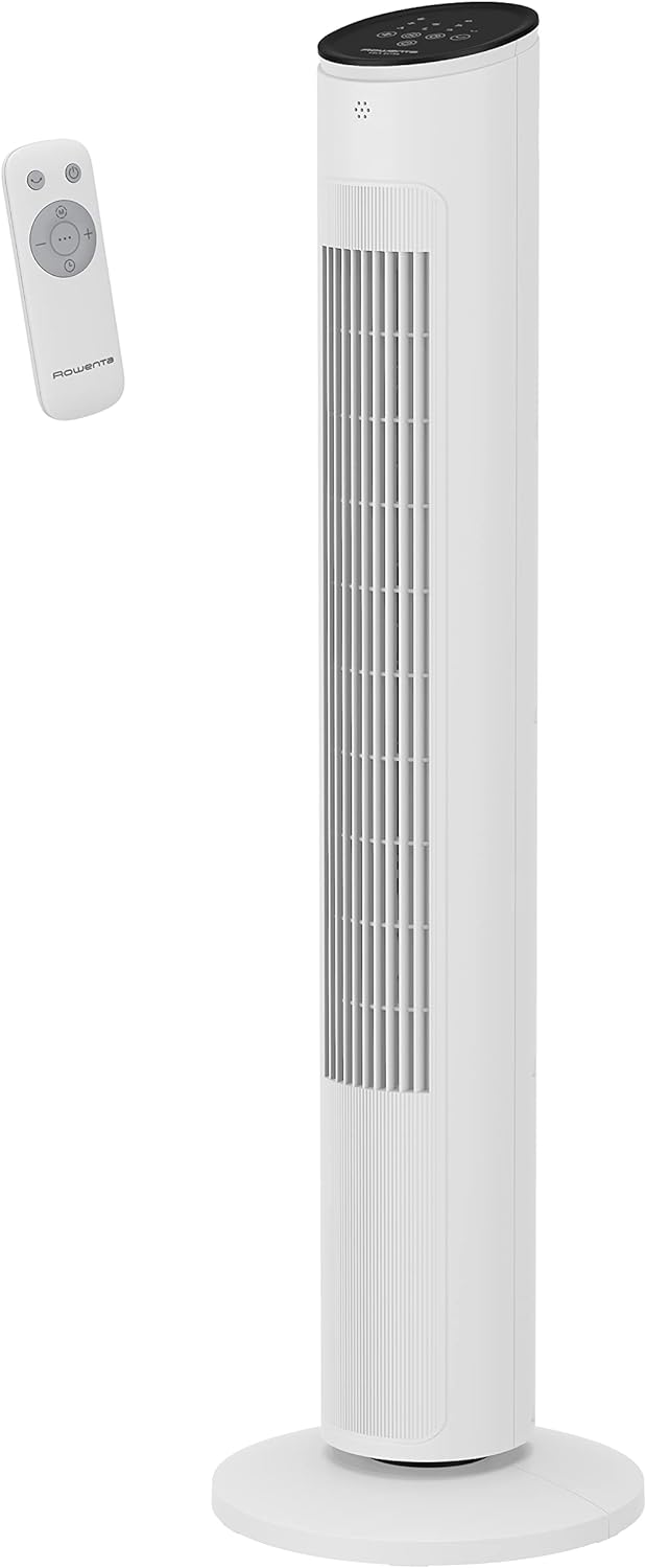 Rowenta VU6871 Eole Ultra Turmventilator | geräuscharm mit nur 52 dB(A) | Energieeffizienz | Fernbed