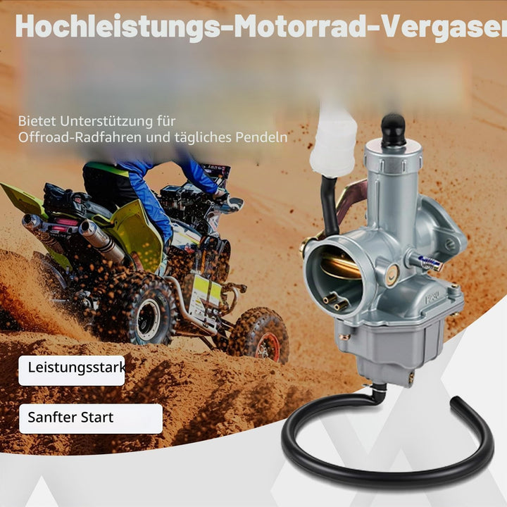 JFG RACING Kabel-Choke PZ30 30 mm Ansaugstutzen Vergaser für Motorrad 200/250 CC Dirt Bike ATV Quad