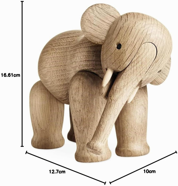 Kay Bojesen Elefant klein Figuren 13 cm Holzfiguren Weihnachtsdekoration, Holz 16.6 x 12.3 x cm Elef