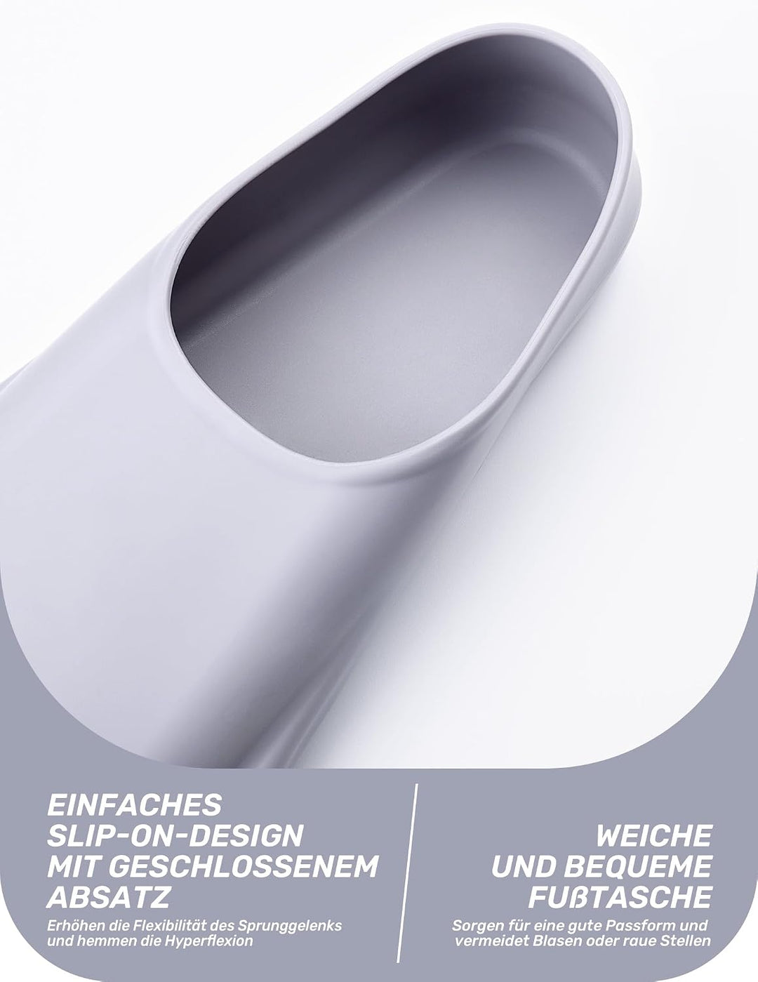 CAPAS Kurze Trainingsflossen für Schwimmen | Komfortable Silikon Schwimmflossen | Kurzflossen | Tauc