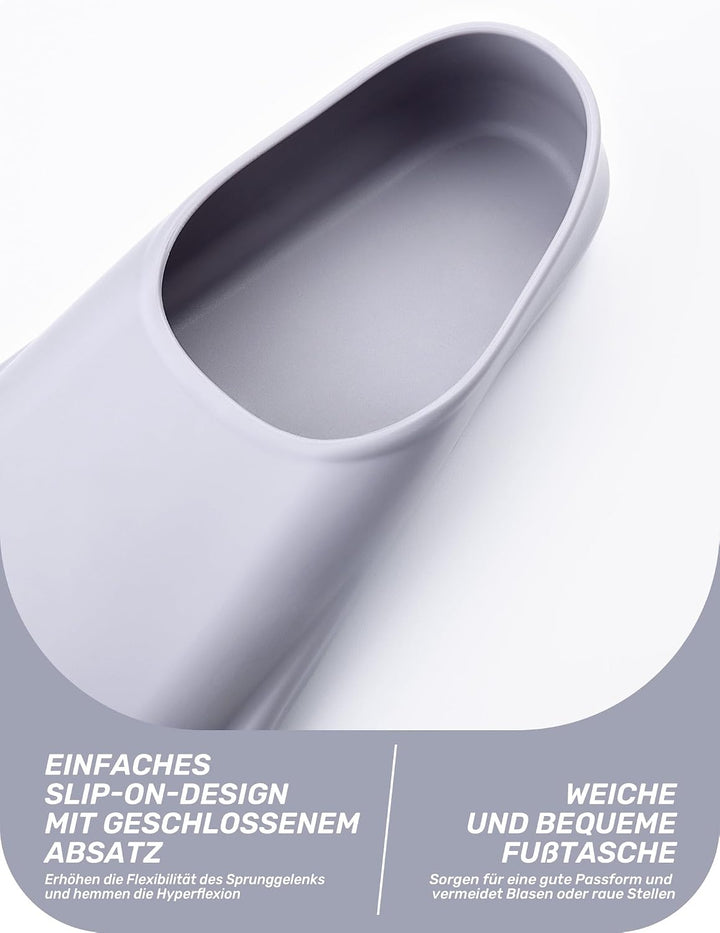 CAPAS Kurze Trainingsflossen für Schwimmen | Komfortable Silikon Schwimmflossen | Kurzflossen | Tauc