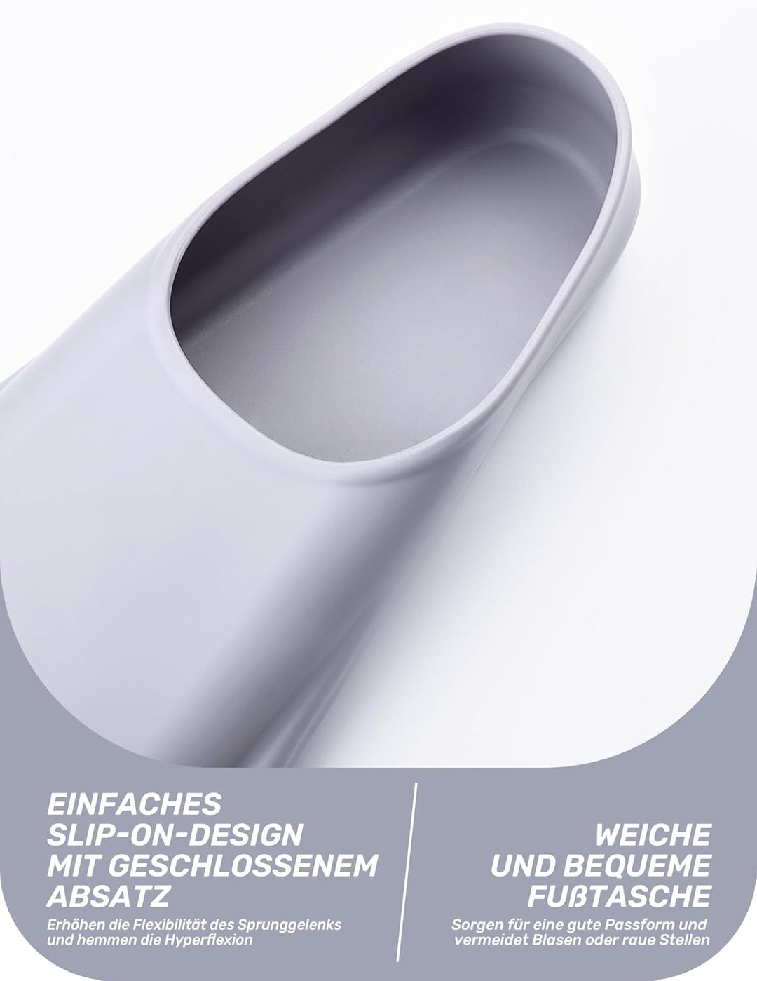 CAPAS Kurze Trainingsflossen für Schwimmen | Komfortable Silikon Schwimmflossen | Kurzflossen | Tauc