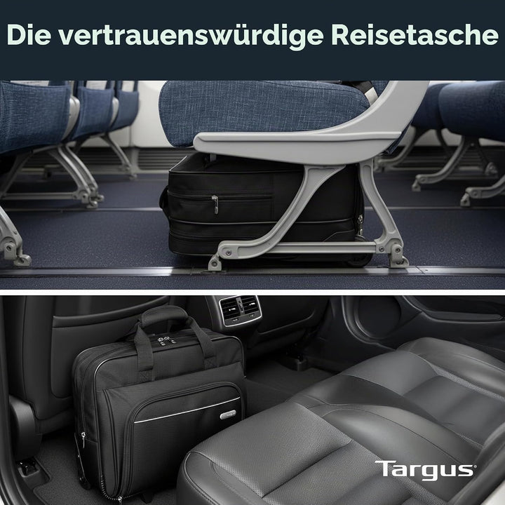 Targus, kompakter Rucksack mit Rollen, 40,6 cm – rollbare Laptoptasche – Reise-Aktenkoffer und klein
