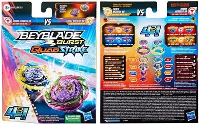 Beyblade Burst QuadStrike Fierce Bazilisk B8 und Hydra Kerbeus K8 Kreisel Doppelpack, Battle Kreisel