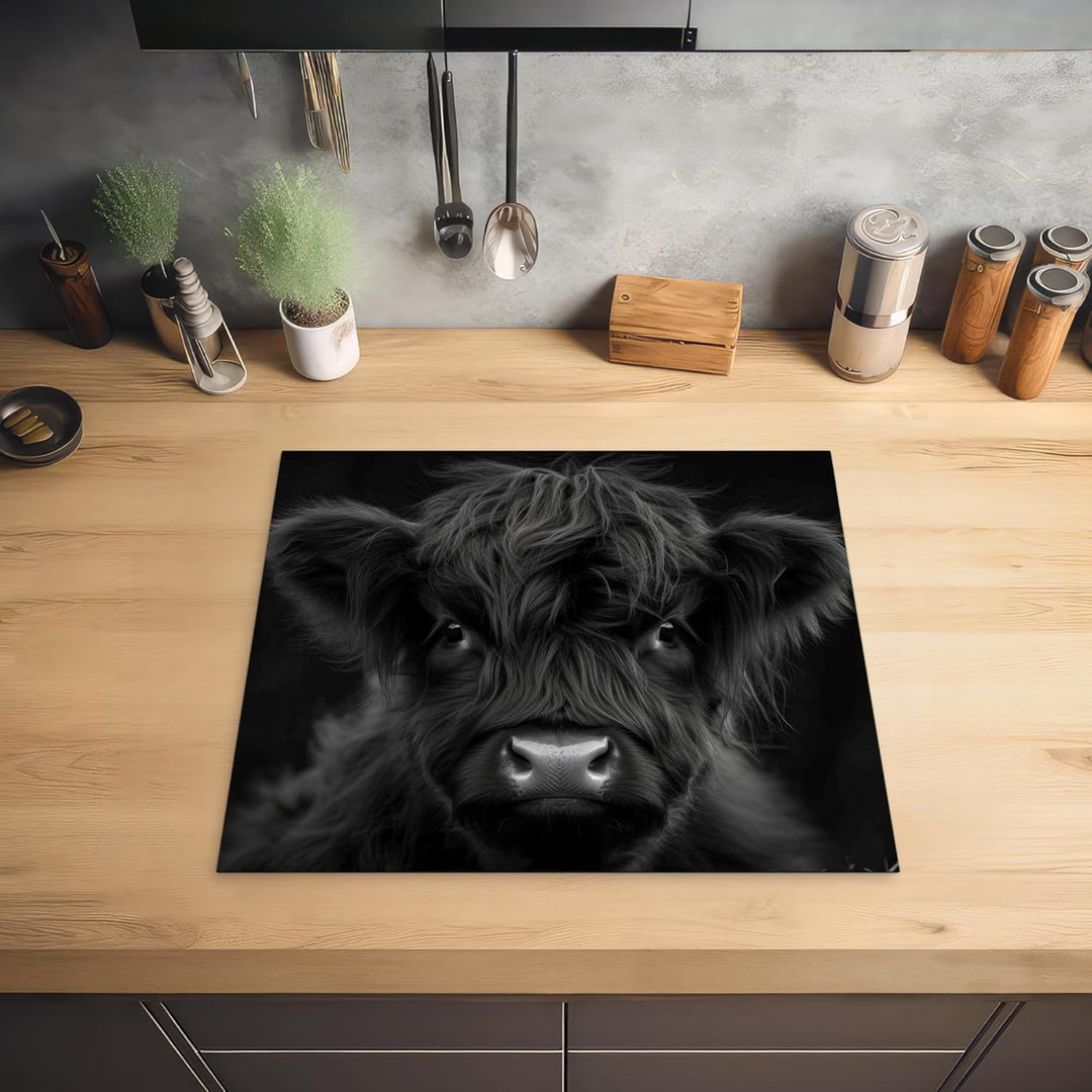 Herdabdeckplatte 59x52 cm Einteilig Induktionsmatte Küche Abdeckung Ceranfeld Herd Abdeckplatte Deko