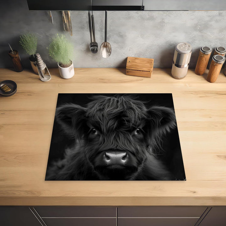 KitchenYeah© Herdabdeckplatte 59x51 cm Einteilig Induktionsmatte Küche Abdeckung Ceranfeld Herd Abde