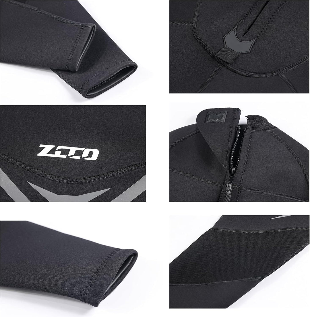 Herren-Neoprenanzug, 3 mm Premium Neopren, volle Ärmellänge, Taucheranzug für Spearfishing, Schnorch