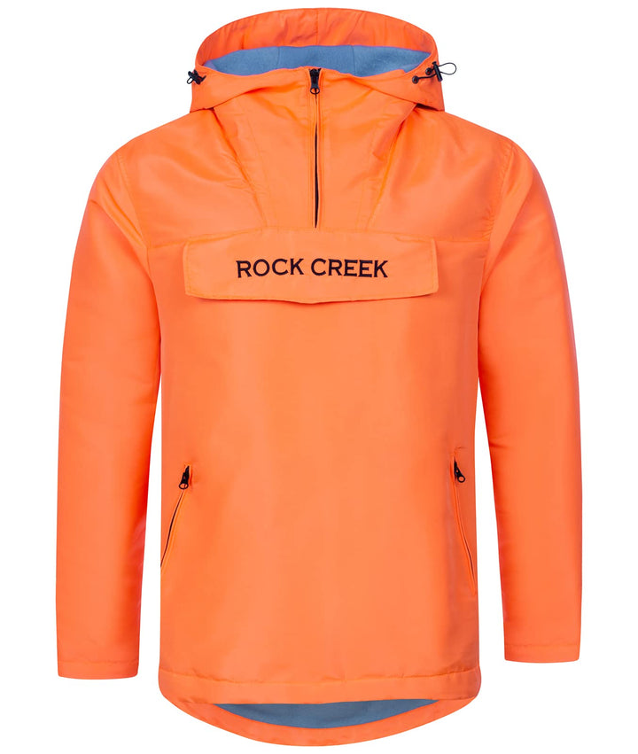 Rock Creek Herren Windbreaker Jacke Anorak H-295 S Orange, S Orange