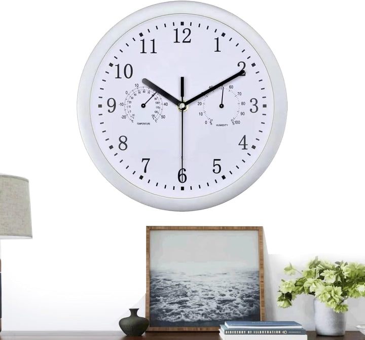 Generisch Aussenuhren Für Terrasse Garten | wasserdichte Gartenuhr Retro Design 25cm Durchmesser ABS