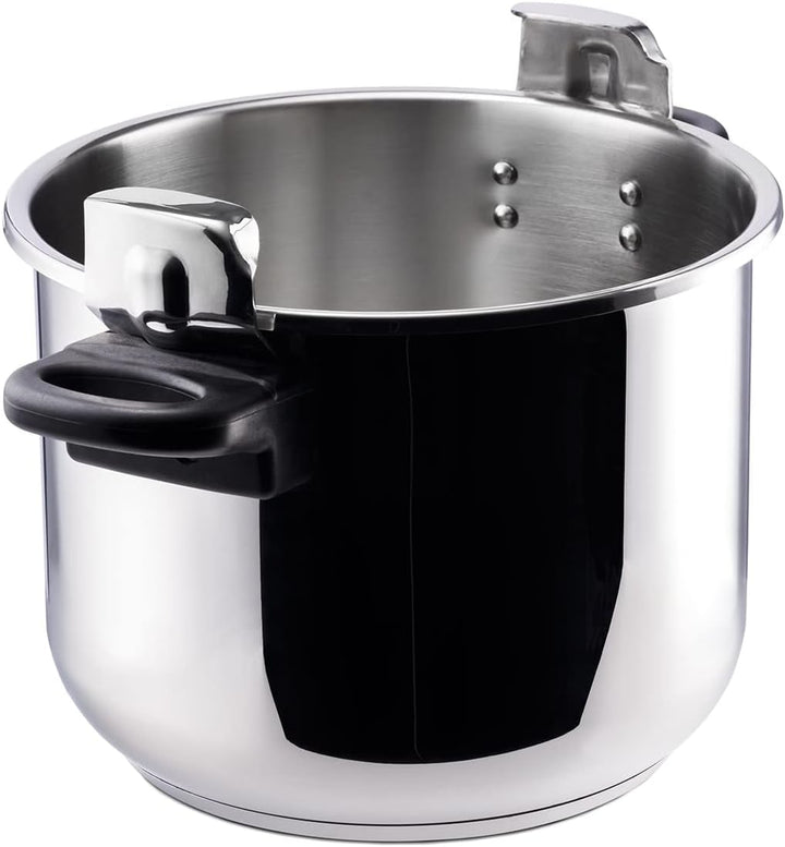 Taurus Classic Moments 8L Schnellkochtopf, Fassungsvermögen 8L, Druckregelventil, Kaltberührung, für