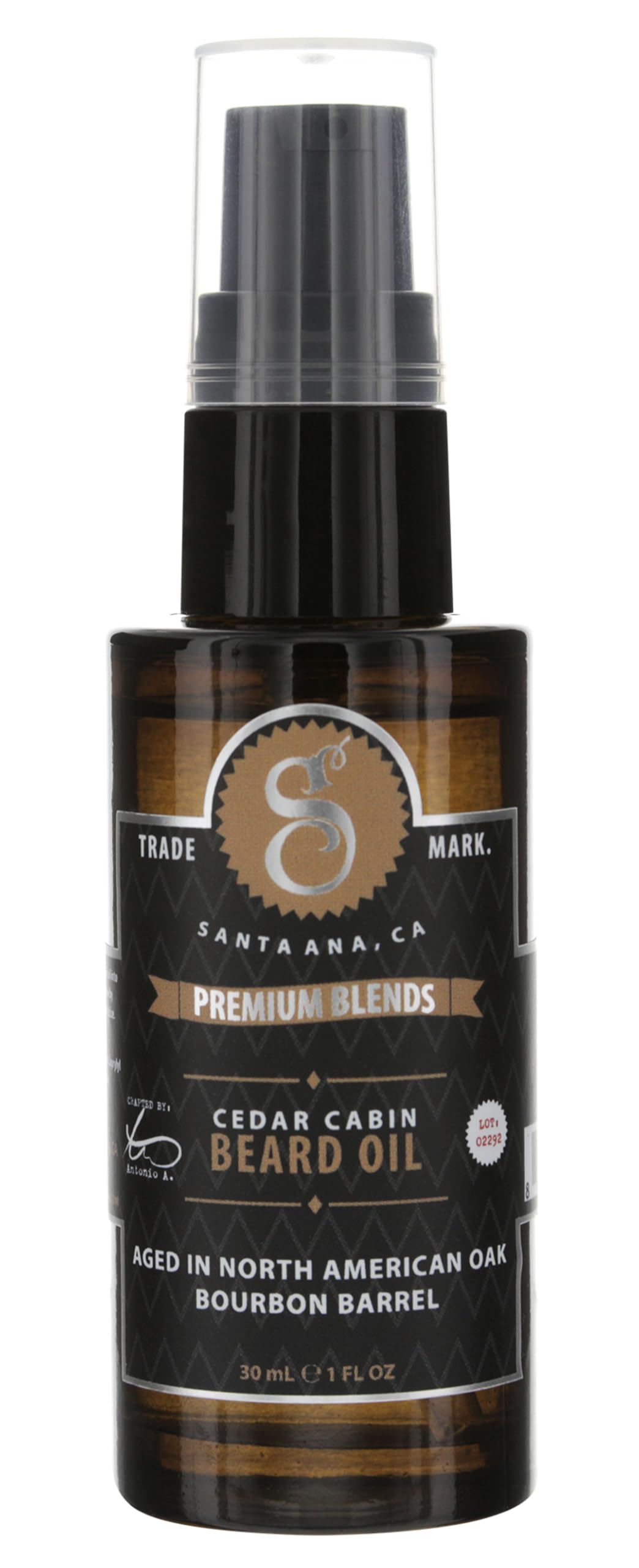 Suavecito Premium Blends Beard Oil, Leave-In Beard Conditioner For Softening Hair, Hydrating Skin, B