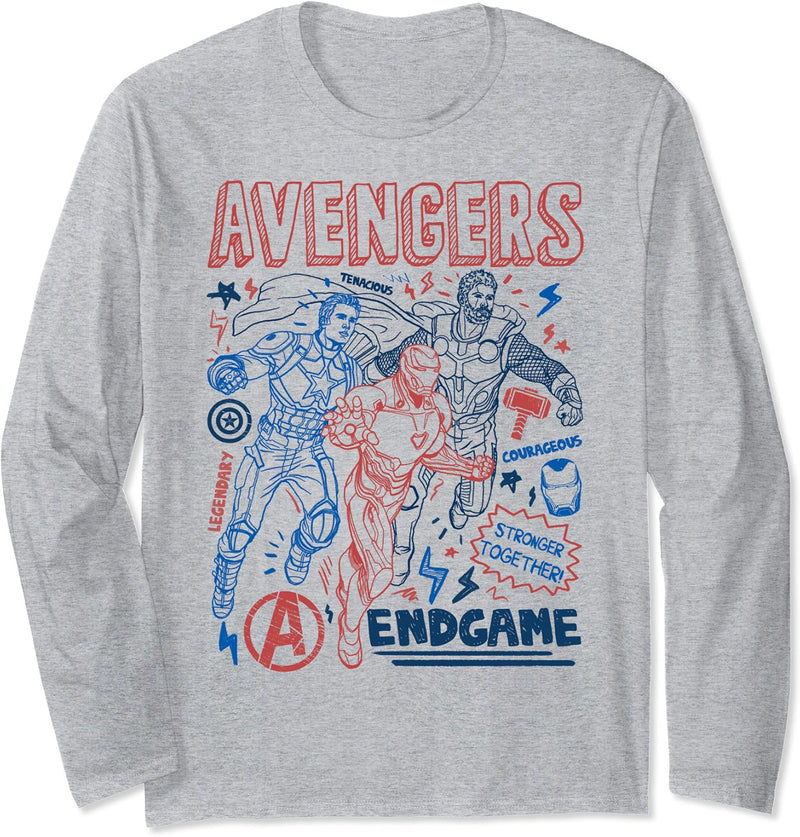Marvel Avengers: Endgame Doodles Langarmshirt