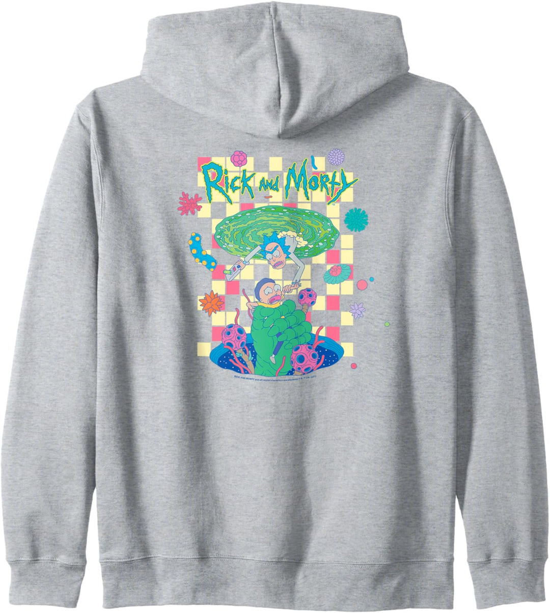 Rick and Morty Falling Portals Kapuzenjacke