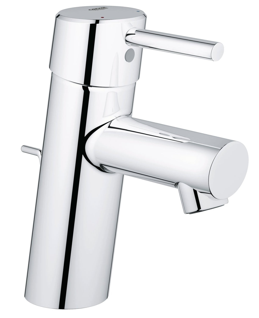 GROHE Concetto - Einhand-Waschtischbatterie (DN 15, S-Size, Einlochmontage) chrom, 32204001, Silber