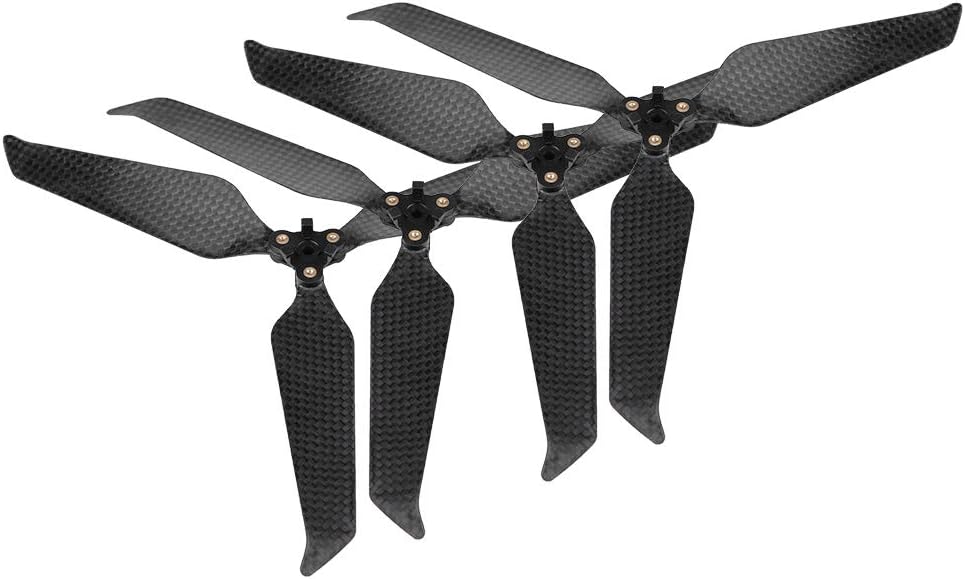 Dilwe 3-Blatt-Propeller, Kohlefaser-Schnellkupplungsrequisiten 8743 Foldble-Propeller mit Geräuschun