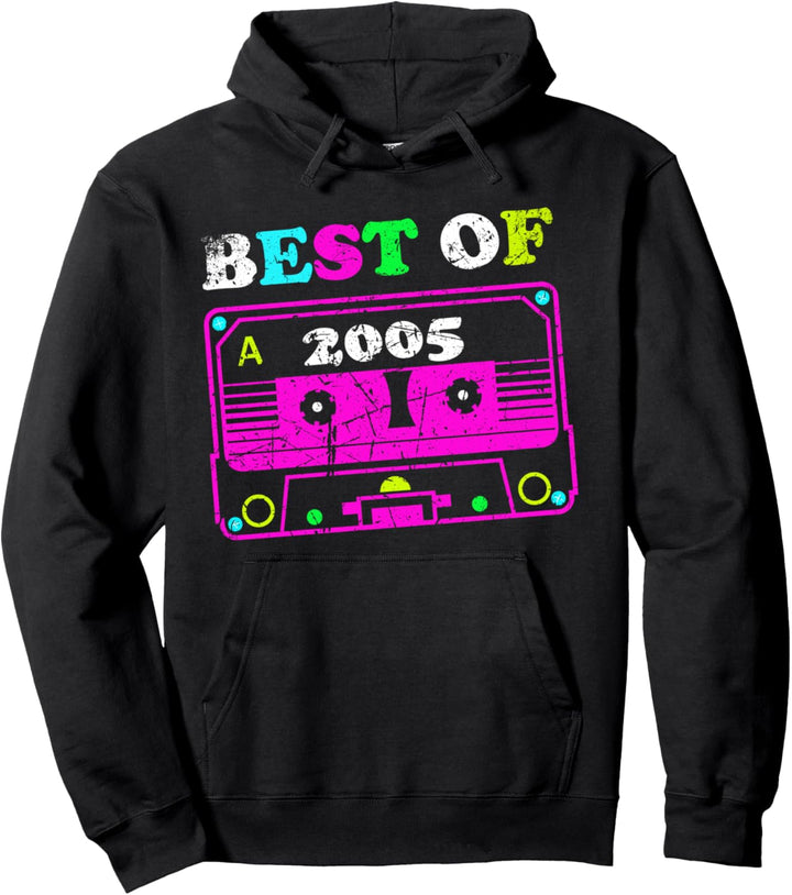 Best of 2005 Kassette 16 Jahre Geburtstag 80er 90er Retro Pullover Hoodie
