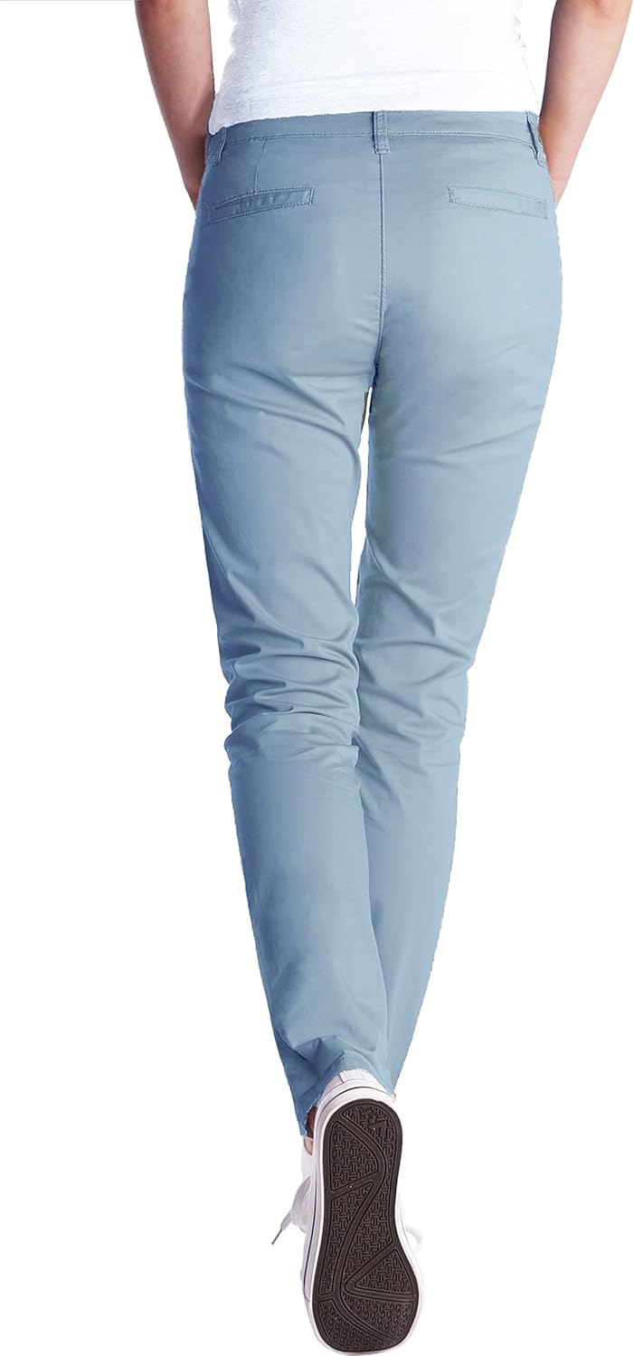Fraternel Chino Damenhose Stoffhose normal Waist S Hellblau, S Hellblau