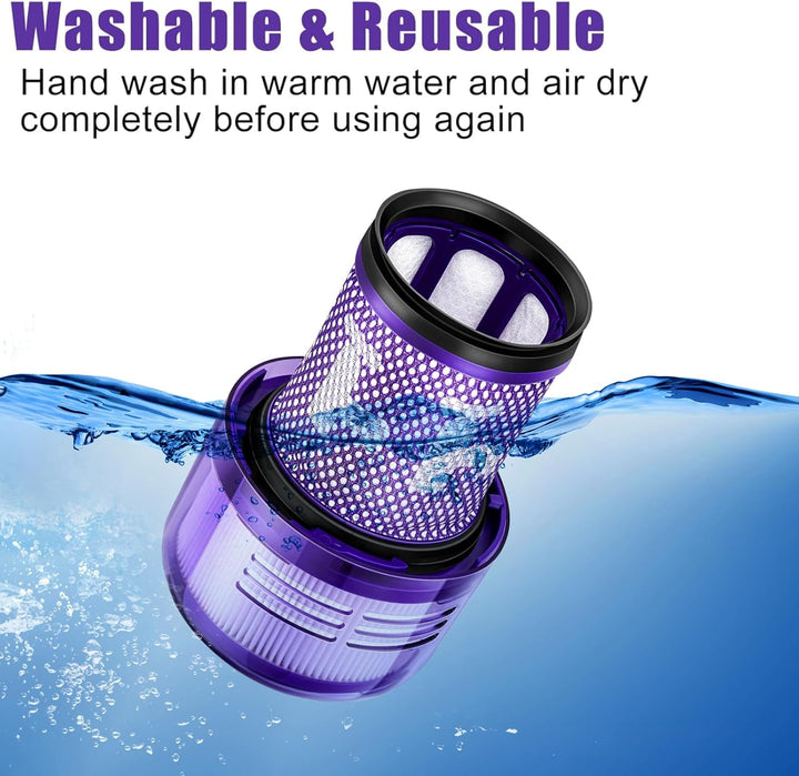 2 x HEPA Filter for Dyson V12 Detect Slim Vacuum Cleaners for Dyson V12 Slim Absolute Extra / Total