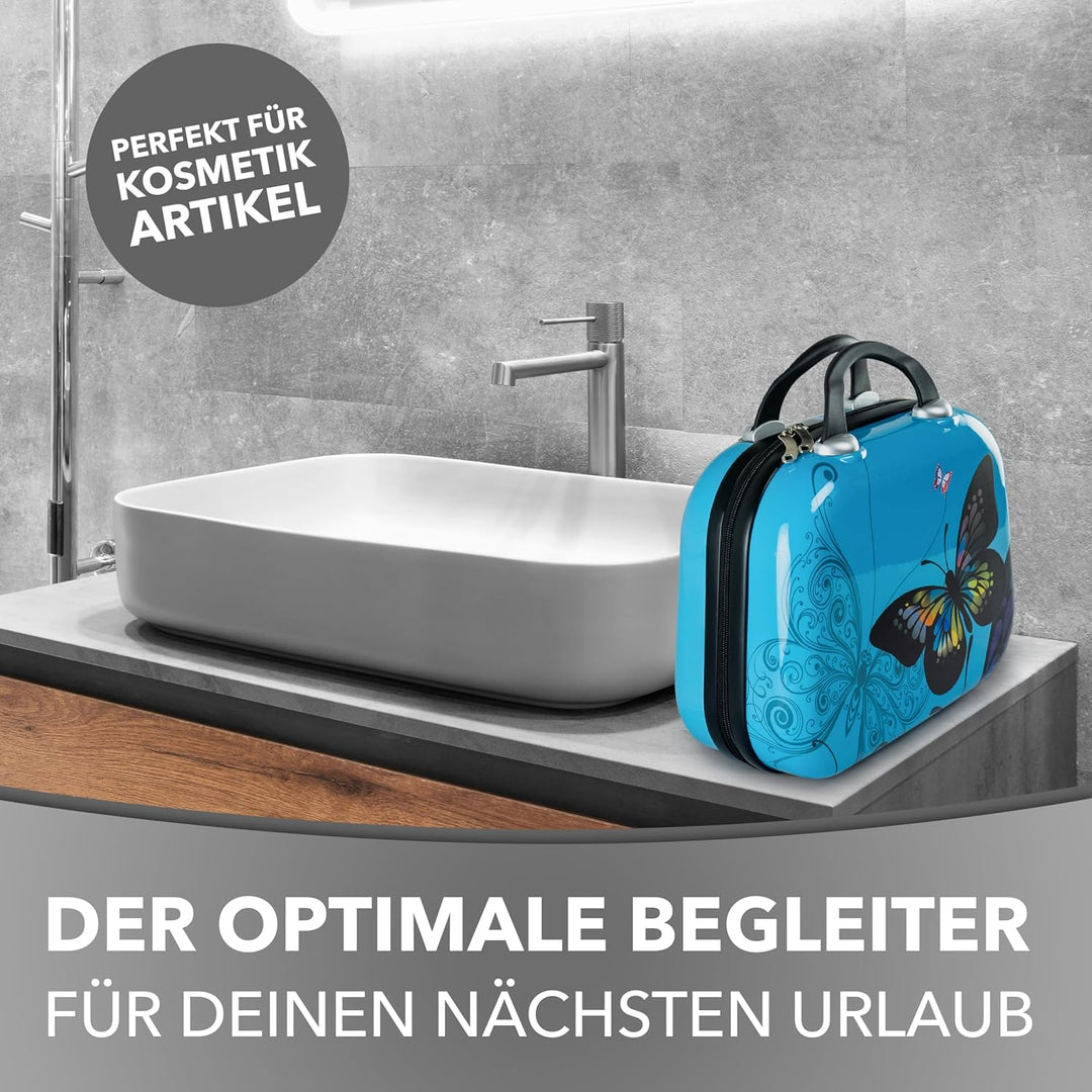 Xonic Kosmetikkoffer Damen – Beauty Case Hartschale für Reisen – Robustes Beautycase Damen mit Trage