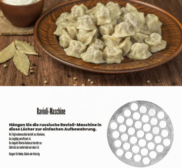 Russischer Ravioli-Hersteller Knödelform Pelmeni-Hersteller Pelmeni-Metallform Pelmeni-Fleischknödel
